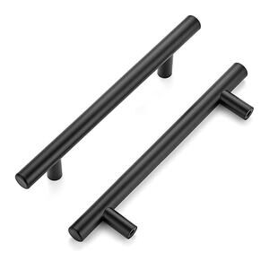 45 Pack | 7.38'' Cabinet Pulls Matte Black Stainless Steel Kitchen Drawer Pulls